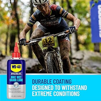WD-40 Specialist Bike Wet Chain Lubricant for Extreme Conditions